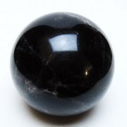 モリオン 純天然 黒水晶 丸玉 61mm [t643-5201]
