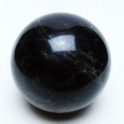 モリオン 純天然 黒水晶 丸玉 57mm [t643-5213]