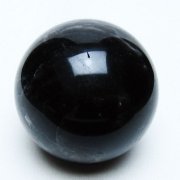 モリオン 純天然 黒水晶 丸玉 54mm [t643-5228]