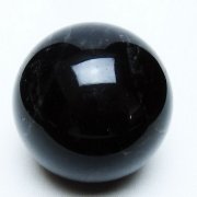 モリオン 純天然 黒水晶 丸玉 51mm [t643-5271]