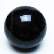 モリオン 純天然 黒水晶 丸玉 55mm [t643-5513]