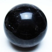 モリオン 純天然 黒水晶 丸玉 77mm [t643-5530]