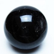 モリオン 純天然 黒水晶 丸玉 66mm [t643-5534]