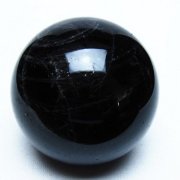 モリオン 純天然 黒水晶 丸玉 63mm [t643-5537]