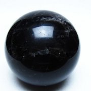 モリオン 純天然 黒水晶 丸玉 77mm [t643-5550]