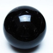 モリオン 純天然 黒水晶 丸玉 76mm [t643-5558]