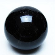 モリオン 純天然 黒水晶 丸玉 68mm [t643-5561]