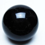 モリオン 純天然 黒水晶 丸玉 60mm [t643-5564]