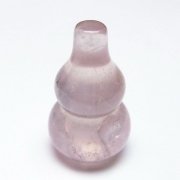 ローズクォーツ 葫芦 置物[T646-1115]