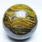 丸玉 虎 パワーストーン 天然石 アイアンタイガーアイ丸玉 58mm [T671-6281]