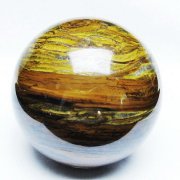 1.6Kg アイアンタイガーアイ 丸玉 100mm [T671-6353]