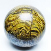 2.8Kg アイアンタイガーアイ 丸玉 125mm [T671-6366]