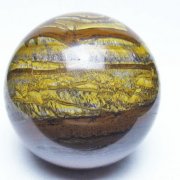 1.1Kg アイアンタイガーアイ 丸玉 90mm [t671-6521]