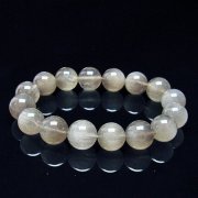 キャッツアイプラチナルチルクォーツ ブレスレット  13mm [T684-3167]