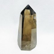 ライトニング水晶 六角柱[T705-7645]