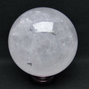 3.2Kg ルチル入り 水晶 丸玉 133mm [T718-2494]