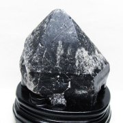 2Kg 山東省産 モリオン 純天然 黒水晶 原石 [t728-2374]