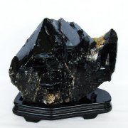 14.8Kg 山東省産 モリオン 純天然 黒水晶 原石 同梱不可[T728-2435]