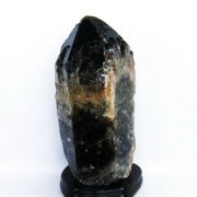 27.3Kg モリオン 純天然 黒水晶 カテドラルライブラリー 水晶 原石 同梱不可 [T735-3807]