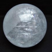 1.8Kg 虹入り カルサイト 丸玉 110mm [t758-2002]