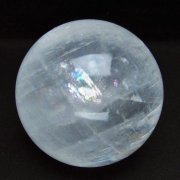 1Kg虹入りカルサイト丸玉89mm