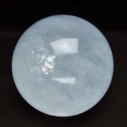虹入り カルサイト 丸玉 86mm [t758-2110]