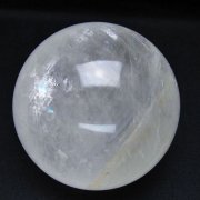 虹入り カルサイト 丸玉 77mm [t758-2259]