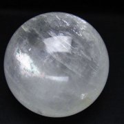 虹入り カルサイト 丸玉 79mm [t758-2266]
