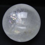 虹入り カルサイト 丸玉 82mm [t758-2276]