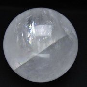 虹入り カルサイト 丸玉 84mm [t758-2281]