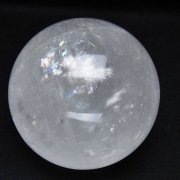 虹入り カルサイト 丸玉 77mm [t758-2310]