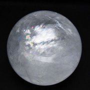 虹入り カルサイト 丸玉 74mm [t758-2323]