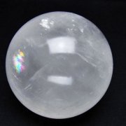 虹入り カルサイト 丸玉 70mm [t758-2338]