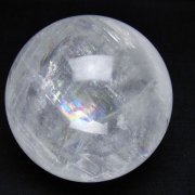 虹入り カルサイト 丸玉 69mm [t758-2359]