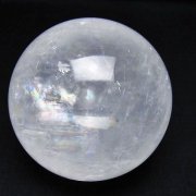 虹入り カルサイト 丸玉 70mm [t758-2362]