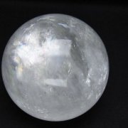 虹入り カルサイト 丸玉 70mm [t758-2365]