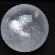 虹入り カルサイト 丸玉 72mm [t758-2372]