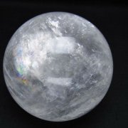 虹入り カルサイト 丸玉 75mm [t758-2388]