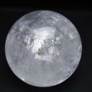 虹入り カルサイト 丸玉 74mm [t758-2392]