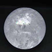 虹入り カルサイト 丸玉 76mm [t758-2398]