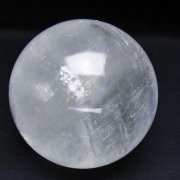 虹入り カルサイトファントム 丸玉 82mm [t758-2405]