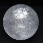 虹入り カルサイト 丸玉 84mm [t758-2410]