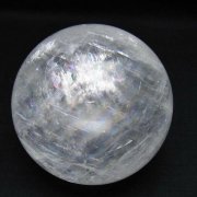 虹入り カルサイト 丸玉 72mm [t758-2428]