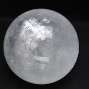 虹入り カルサイト 丸玉 87mm [t758-2455]