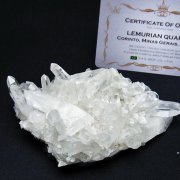 レムリアンシード 水晶 クラスター ミナスジェライス州コリント産 ※証明書付き [t759-1314]