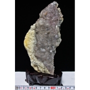 フローライト共生水晶カルサイト原石