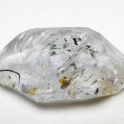 水入り スティブナイト（輝安鉱）入り | ハーキマーダイヤモンド水晶 原石[T768-2362]