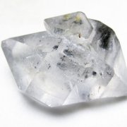 スティブナイト（輝安鉱）入り | ハーキマーダイヤモンド水晶 原石[T768-2489]