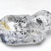 スティブナイト（輝安鉱）入り | ハーキマーダイヤモンド水晶 原石[T768-2513]