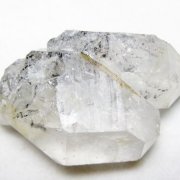 スティブナイト（輝安鉱）入り | ハーキマーダイヤモンド水晶 原石[T768-2527]